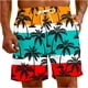 thumbnail image 2 of Puntoco Pantalones Cortos De Playa Para Hombre Con Bolsillo Con Cordón Y Estampado De Pantalones Cortos Rojo M,Pantalones Cortos Hombre, 2 of 5