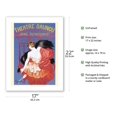 thumbnail image 2 of Theatre Daunou Paris France - Actress Jane Renouardt - Vintage Theater Poster by Leonetto Cappiello c.1921 - Bamboo Fine Art 290gsm Paper (Unframed) 17x22in, 2 of 4