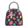 thumbnail image 1 of Balery Donuts1 Bolsa de Almuerzo para Mujeres, Caja de Almuerzo, Bolsa de Almuerzo Pequeña Impermeable, Tote de Almuerzo Reutilizable con Gran Capacidad, 1 of 6