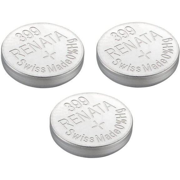 Renata Watch Battery Swiss Made 399 or SR927SW Or AG7 1.5V (3 Batteries, 399 or SR 927 SW)