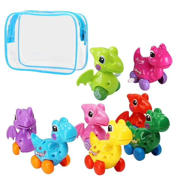 CNKOO 8 PCS Dinosaur Toys for Boys, with 1 Large Blue Storage Bag