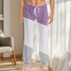 thumbnail image 1 of TaTaai Women's Full Length Two-Tone Pants, Elastic Waist, Drawstring Pockets, Fashion Casual Style, Yoga Sport Daily Use Gift, 1 of 7