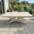 thumbnail image 3 of F. Corriveau International Copenhagen Table Basse à Plateau Relevable 27 Pouces x 47 Pouces – Aluminium à Hauteur Réglable, Grège, 3 of 4