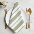 thumbnail image 2 of Cloth Napkins Set of 4 - 20x20 Inches, Sage Green Striped Washable Reusable Table Napkins, Green Geometric Line Stripes Farmhouse Soft & Absortbent Dining Napkin for Party Wedding Hotel Restaurant, 2 of 9