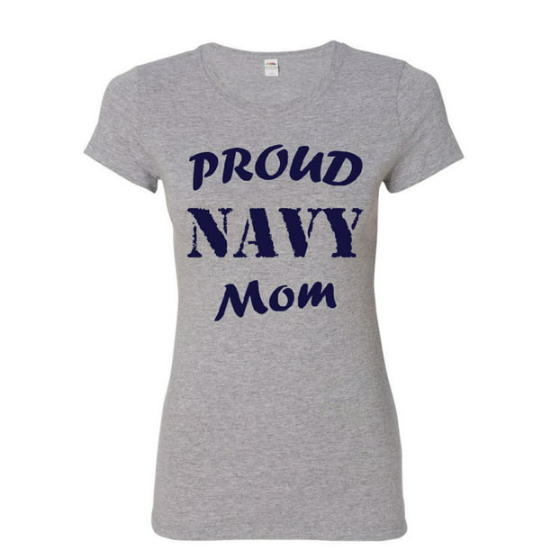Tee Hunt Proud Navy Mom Women's T-Shirt Patriotic Veteran Navy Seal ...