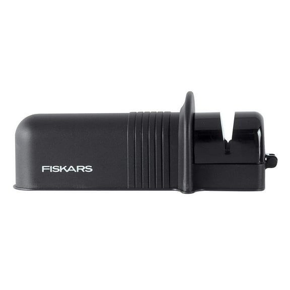 Fiskars Double-Sided Knife Sharpener 1-Stage - Black