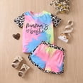 thumbnail image 2 of enyan Toddler Girls Dresses Outfits 1T 2T 3T 4T 5T 6T Toddler Girls Summer Clothes Girls Sunflower Fly Sleeve T-shirt Denim Shorts 2PCs Set Dailywear(Hot Pink,5-6 Years), 2 of 7