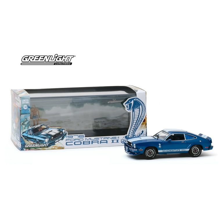 1976 Ford Mustang II Cobra II Hardtop, Blue - Greenlight 86336 - 1