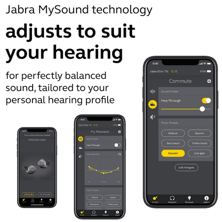Jabra - Elite Active 75t True Wireless Noise Cancelling In-Ear Headphones - Navy