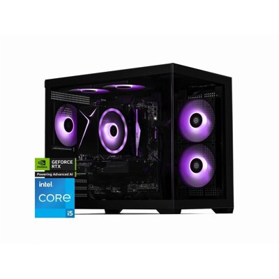 STORMCRAFT Gaming PC SIRIUS Intel Core i5-14400F NVIDIA GeForce RTX 5060 – AI Powered 16GB DDR5 6000MHz RGB 1TB NVMe SSD 650W PSU Windows 11 Home - SI1440FBB-560N1