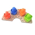 thumbnail image 4 of Montessori Busy Board DIY Accesorios Material Enseñanza Prop Habilidad práctica para Forma de ventilador de tornillo perfke material de tablero ocupado, 4 of 9