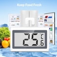 thumbnail image 2 of AMIR Digital Refrigerator Thermometer with LCD Display, High Accuracy ±1°C, Waterproof Fridge/Freezer Temperature Monitor for Kitchen & Restaurants, °C/°F Switch, 3 Mounting Options (2 Pack), 2 of 8