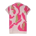 thumbnail image 4 of Crunowin Women's Fashion Sweater, Loose Fit Comfort Wear Sleeveless Strawberry Printed V Neck Casual Pullover Tops Pink XL, 4 of 5