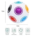 thumbnail image 4 of Magic Rainbow Ball Fidget Ball Speed Puzzle Ball Cube Brain Teasers Educational Toy Stocking Filler For Kids Adults, 4 of 5