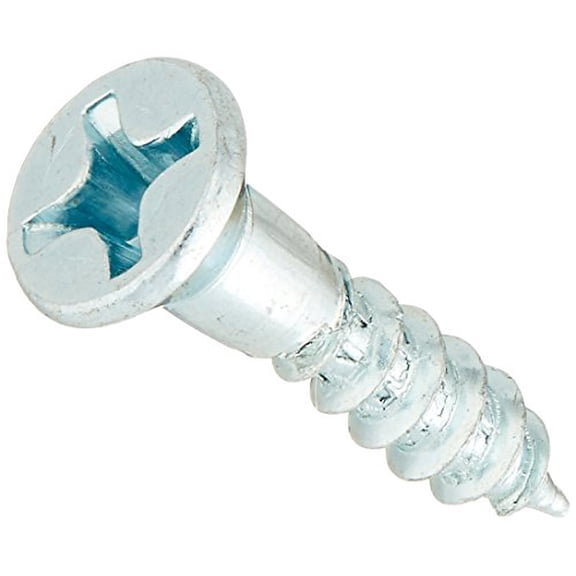 Hard-to-Find Fastener 014973293352 Phillips Flat Wood Screws, 12 x 1-Inch, 30-Piece