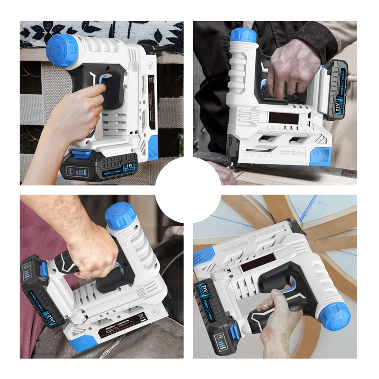 Rechargeable Electric Nail Gun Nail Gun Nail Shooter Straight Door Nail Code F30 Lithium Electric Nail Gun Carpentry ,Easy to Use