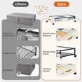 thumbnail image 6 of Eunos Under Bed Storage with Wheels, 4 Pack Underbed Storage Containers with Clear Lid and Handles, Storage Organizer Bins, Beige, 6 of 8