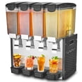 thumbnail image 1 of Dispensador de bebidas comerciales VEVOR, 10 l x 4 tanques, dispensador de bebidas frías, jugos y hielo, 1 of 9