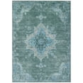 thumbnail image 2 of Addison Rugs Chantille Indoor/Outdoor Traditional Global Teal Machine Washable Rectangle Rug, 8' x 10', 2 of 8