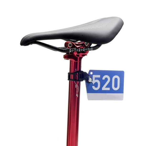 Bicicleta Soporte de montaje de placa de matrícula de carreras soporte de tarjetas de abrazadera de placa de ciclismo negro Ndcxsfigh Accesorios para bicicletas