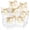 White, variant on 200 Pack Small Thank You Gift Bags, 4.5x1.8x3.9in Party Favor Bags with Bow Ribbon, Mini Paper Gift Bag with Gold Foil Printed, Black Treat Boxes for Birthday Wedding Bridal Baby Shower