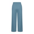 thumbnail image 7 of cocolona Yoga Pants Women Elastic Waist Wide Leg Casual Work Dress Pants with Pockets, 7 of 7