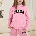 thumbnail image 2 of ChaoLingNeng Girls Sweatsuit Size 5 Graphic Print Crew Neck Long Sleeve Warm Hoodie Sweatshirts and Sweatpants Fashion Fall Kids 2pcs Outfits,8-9 Years, 2 of 4