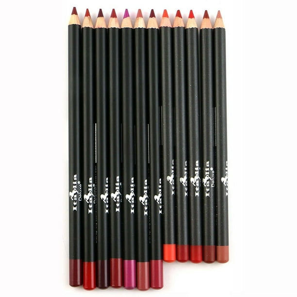 Set de delineador de labios Italia Deluxe Ultra Fine 12 colores