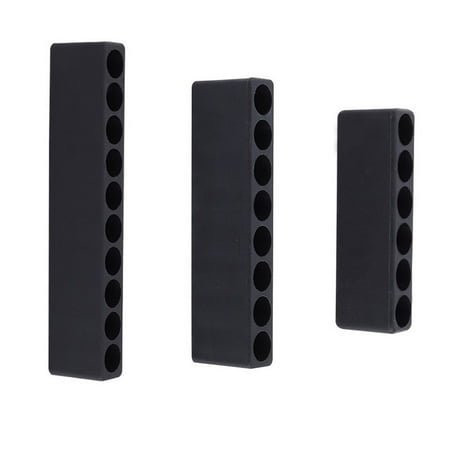 

CPAN 6/8/10 Hole Screwdriver Bit Holder Hex Shank Plastic Storage Case Tool Organizer