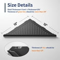 thumbnail image 4 of Corner Shower Shelves, 12" Matte Black 304 Stainless Steel Recessed Shelf for Bathroom, Grout in Shelf for Tiled Wall, 2 Pack Large Size, No Drilling Needed, 4 of 13