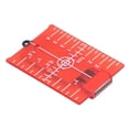 thumbnail image 2 of Tarjeta De Destino Láser, Escala Métrica De Pulgada De Destino De Suelo Magnético De Plástico ABS De Estabilidad Para Alineación De Haz ANGGREK Rojo, 2 of 8