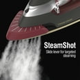 thumbnail image 3 of CHI SteamShot 2-in-1 Clothing Iron and Garment Steamer with CHI Flat Iron Technology, Red, 3 of 7