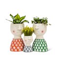 thumbnail image 4 of Small Holiday Female Head Planter, 4 of 4