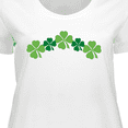 thumbnail image 4 of Inktastic Shamrock Four Leaf Clover St Patricks Women's Plus Size T-Shirt, 4 of 5