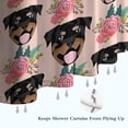 thumbnail image 6 of Rottweiler and Pioneer Flower Shower Curtain 36"x72" ,Bathroom Decorative Shower Curtains Set with 12 Hooks,Modern Waterproof Washable Shower Curtain, 6 of 6