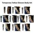 thumbnail image 2 of VEGCOO 24 PCS Fake Temporary Tattoo Sleeves Arm Sleeves for Party Body Art and Printed Sports Outdoor Cycling Activities UV Protection for Men Women, 2 of 7