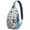 Tribal Style S, variant on Ink Style Travel Sling Backpack Lightweight Durable Crossbody Bag with Rustic Patterns for Commuting and Hiking