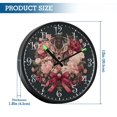 thumbnail image 3 of Voice Activated Clock with Glow Light 12 Inch Large Silent Wall Clock Battery Operated for Home Decor Beautiful and Detailed Deer, 3 of 8