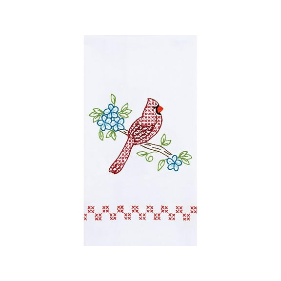 Jack Dempsey Decorative Dec Hand Towel Cardinal