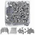 thumbnail image 1 of 400pcs Greenhouse Repair Kit Include 100 Glazing Clips W Wire Clips 100z Overlap Clips And 100 Gree, 1 of 5