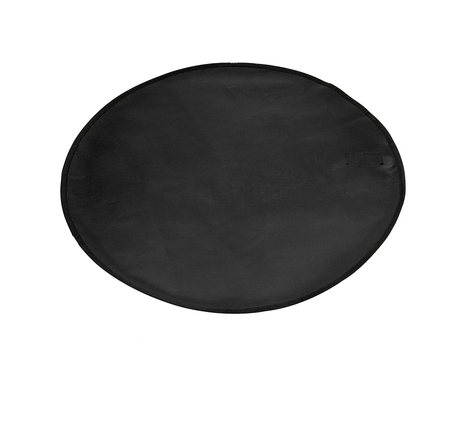 Circular Fire Mat - Heat Insulation Fiberglass Stove Mat, Aluminum Film Coated Burn Oven Mat for Grill Protection 24-36 Inch Gray