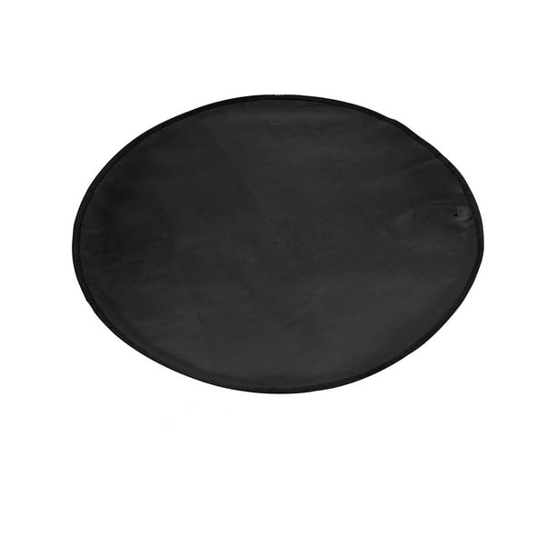 Estera circular para fuego de 36 pulgadas con buen efecto de aislamiento térmico y contra incendios, revestimiento de película de aluminio para estufas y hornos de combustión.
