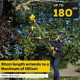 thumbnail image 3 of 2-in-1 Cordless Pole Saw & Mini Chainsaw,Battery Powered 6inch Electric Pole Saw,Retractable Battery Chain Saw with 2 Batteries,12ft Reach Pole Chainsaw for Tree Trimming (12ft Yellow), 3 of 12