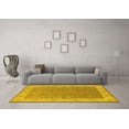thumbnail image 3 of Ahgly Company Indoor Rectangle Oriental Yellow Traditional Area Rugs, 7' x 9', 3 of 4