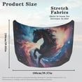 thumbnail image 7 of Uorisanigo Car Hood Cover Tear-Resistant Galaxy Horse Hood Covers for Car Can be Washed Auto Decoration Easy to Install and Clean All-Season Protection Accessories for Men Women, 7 of 7