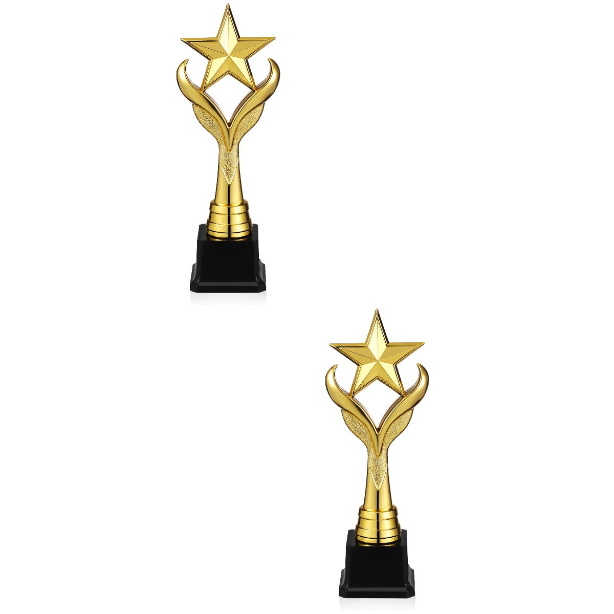 HOMEMAXS 2pcs Award Trophy Star Shape Trophy Decorative Competition Trophy Party Celebration Trophy