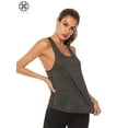 thumbnail image 3 of Luxtrada Women's Vest Workout Tank Tops T-shirt Sport Gym Clothes Fitness Yoga Tank Shirt, 3 of 5