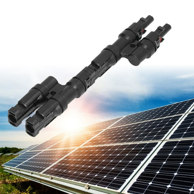 Ccdes Solar Branch Connector 2 To 1,1 Pair Solar Branch Connector 2 To 1 Male Female Waterproof For PV Panel Cable 40A 1000V DC