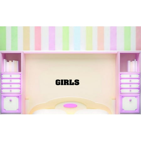 Custom Wall Decal Sticker Girls Teen Girl Saying Bedroom Quote Home Decor Picture Art 10x40 Inches