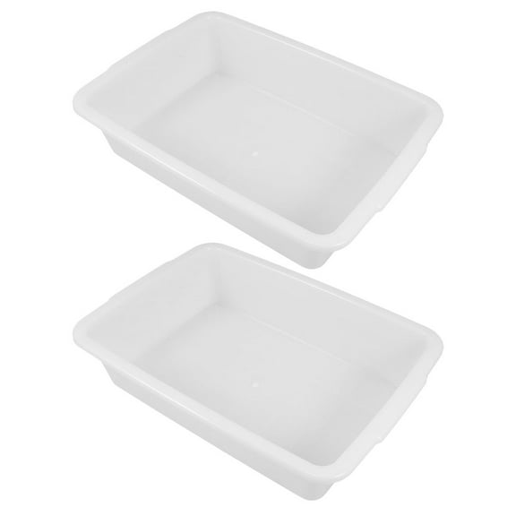 Masteelf  2 Pcs Lab Trays for Science Chemical Laboratory Equipment White